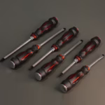 پیچ گوشتی ضربه خور فیدورا دسته مشکی